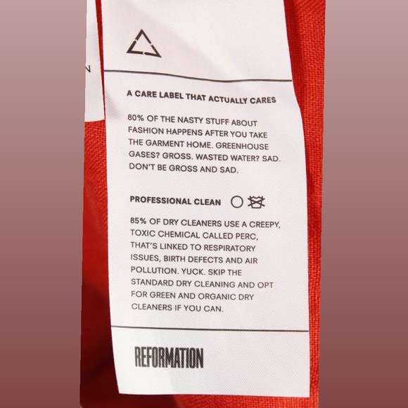 Reformation Red Orange Button Fit & Flare Halter Cut Out Shirt Dress 0 - Picture 5 of 9